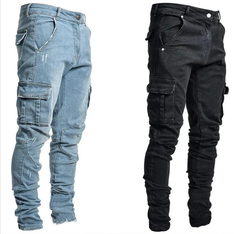 Cargo Denim Jeans