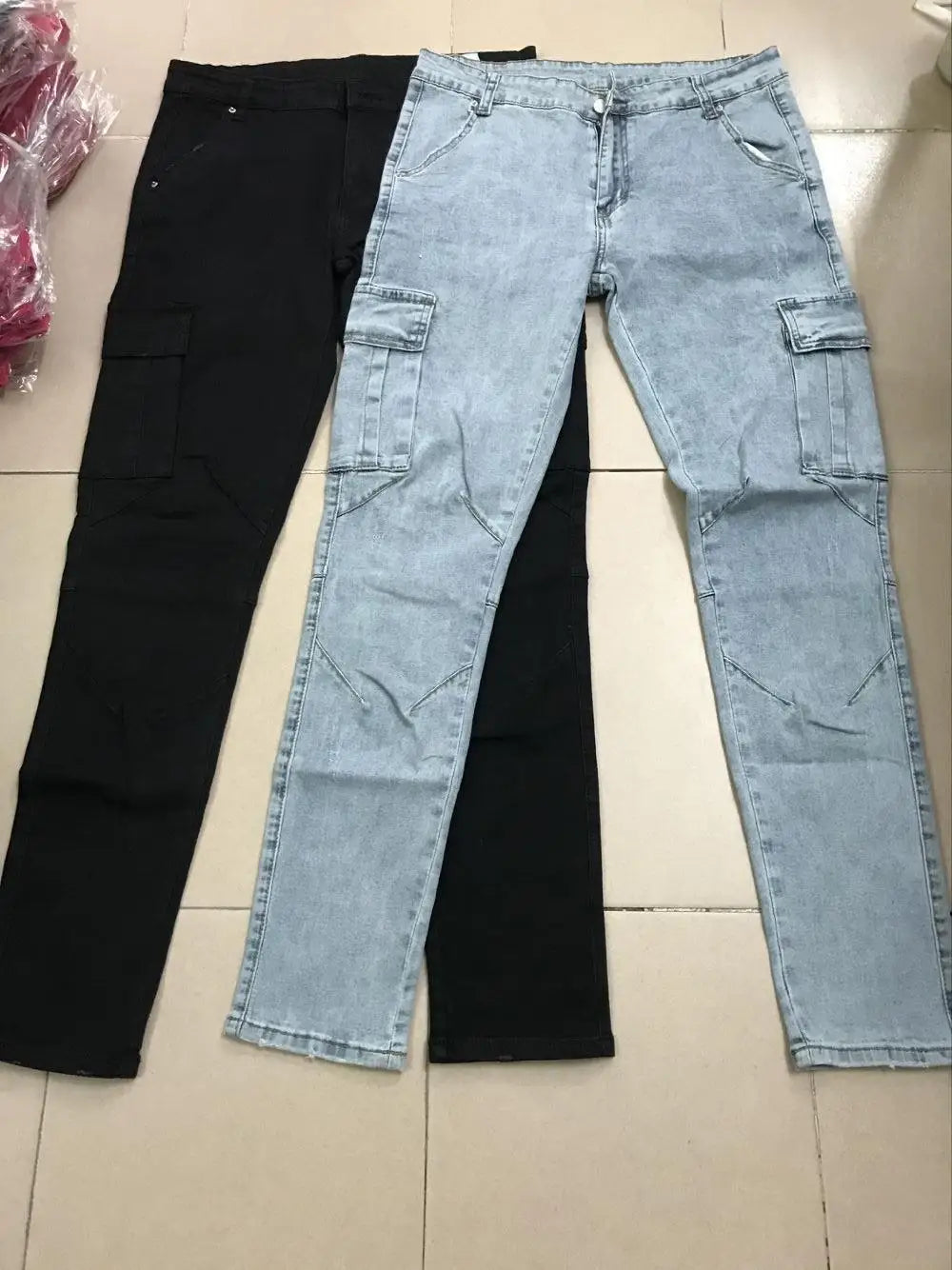 Cargo Denim Jeans