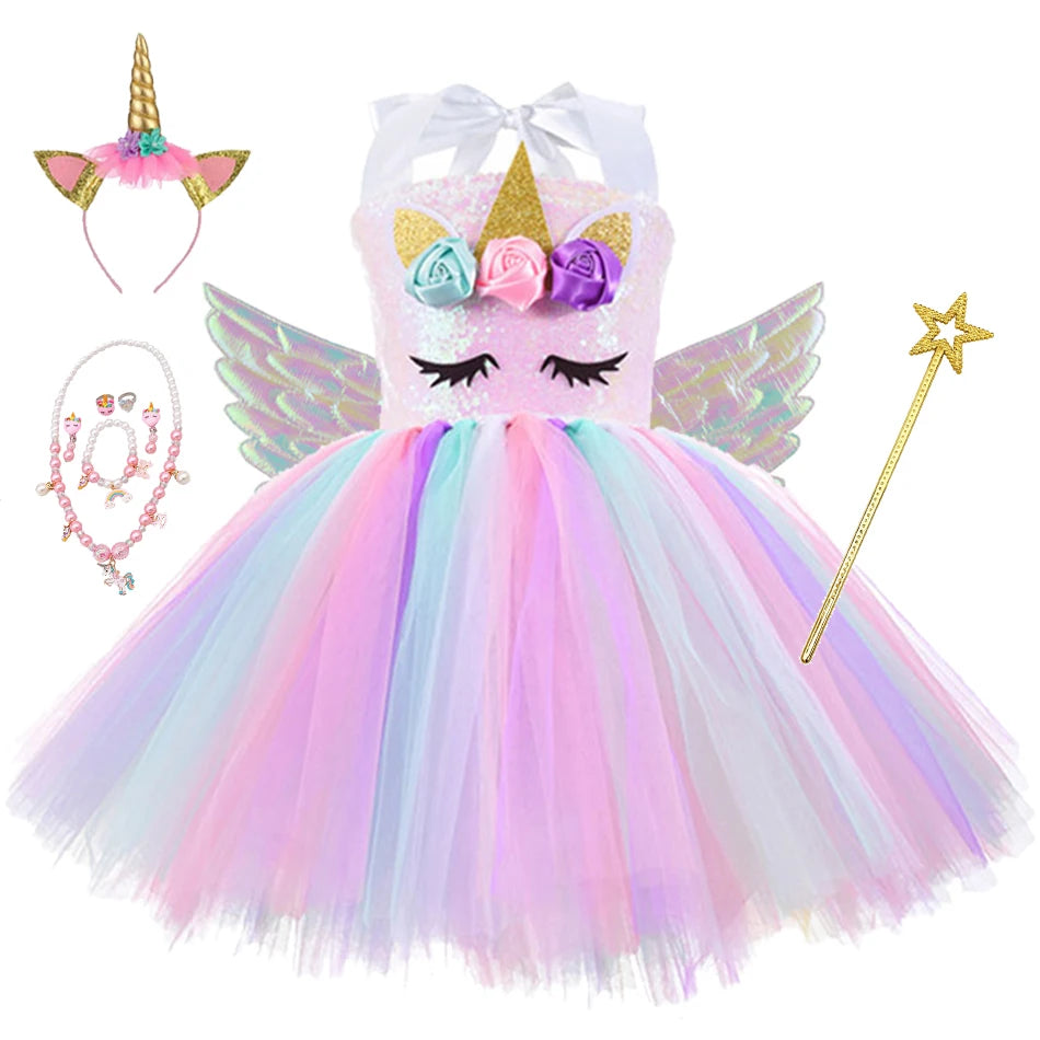 Girls Unicorn Outfit