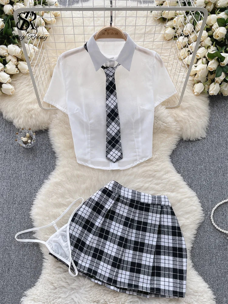 Plaid Uniform Set