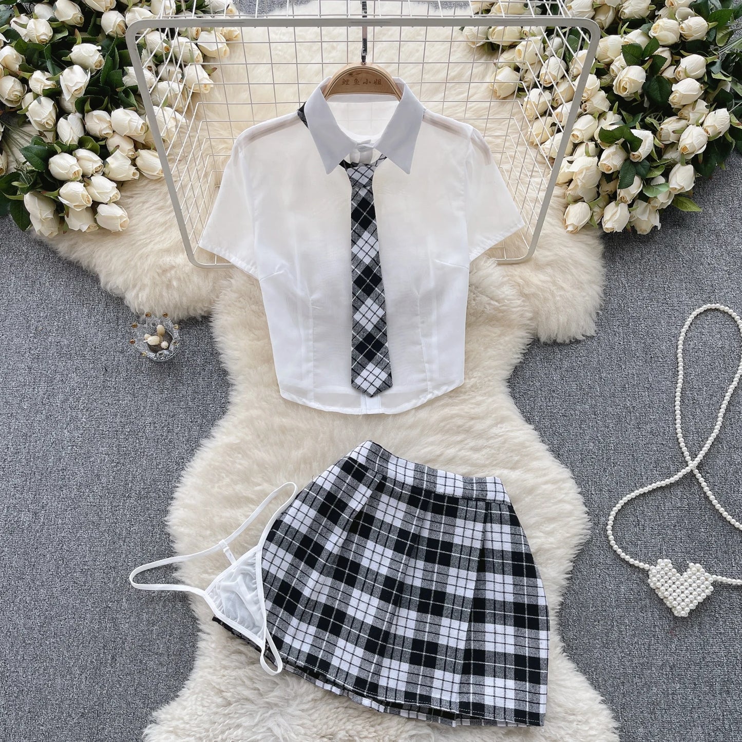 Plaid Uniform Set