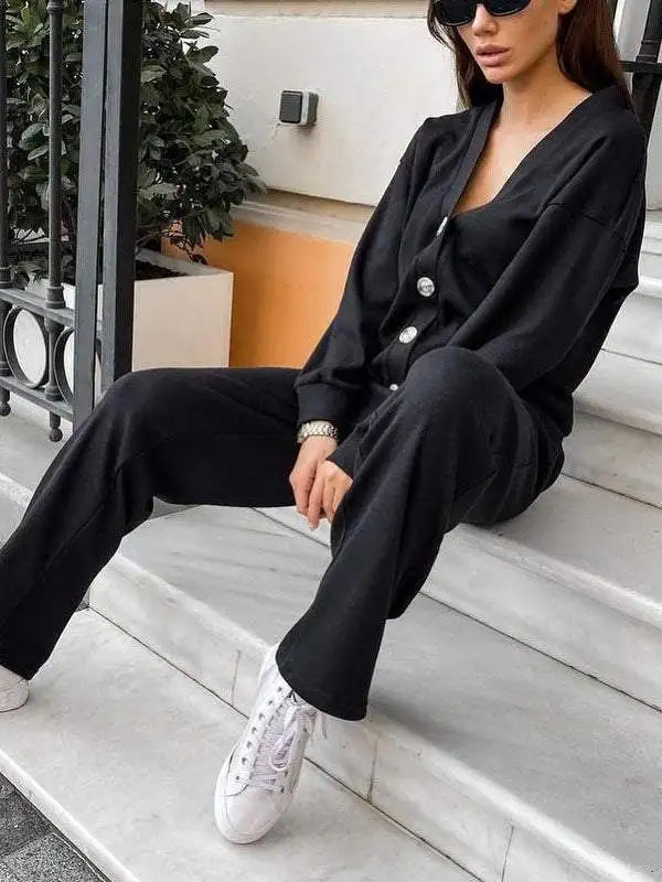 Lace-Up Casual Suit