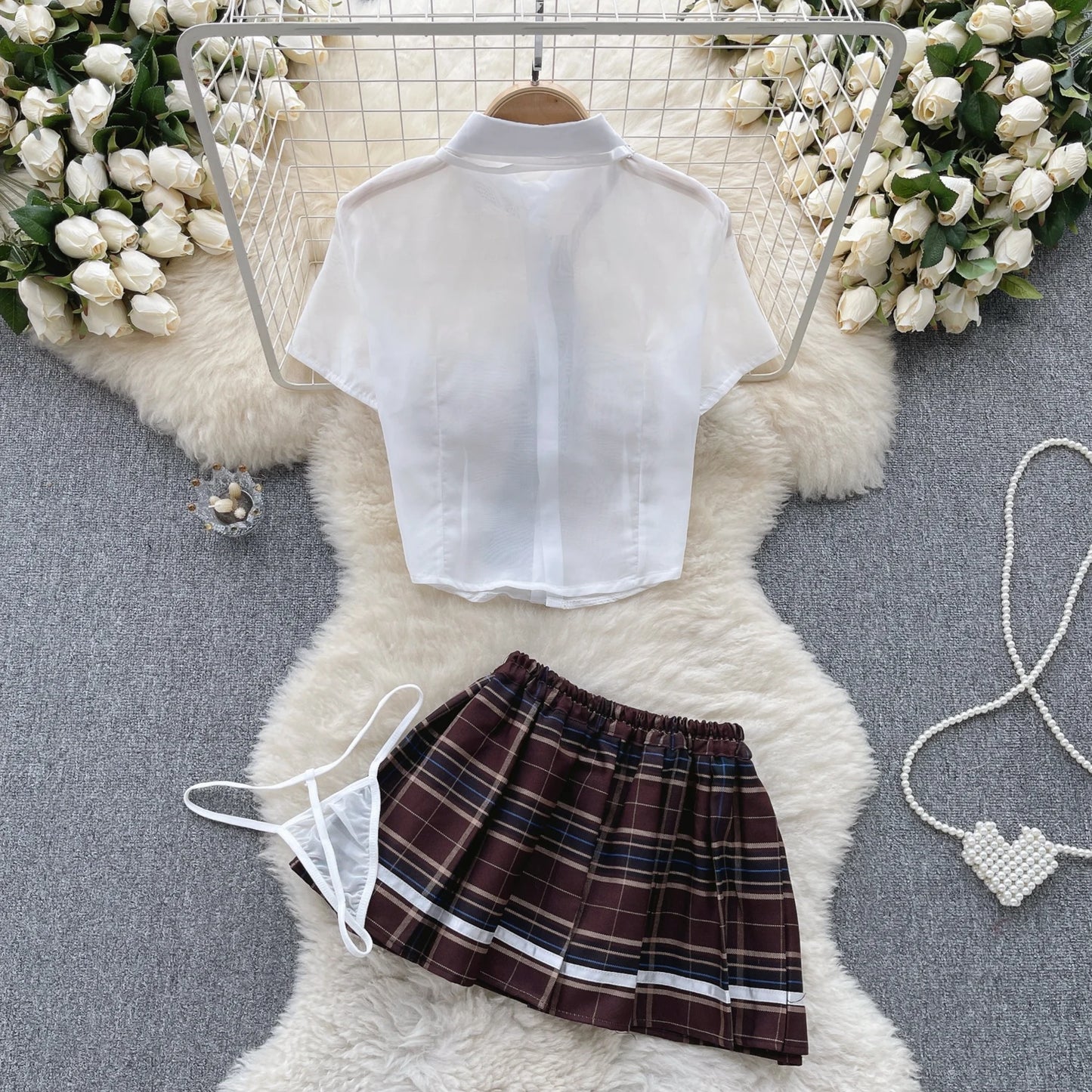 Plaid Uniform Set