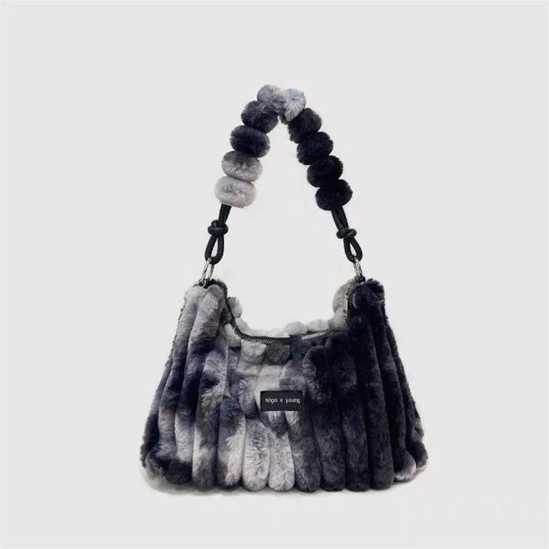 Blur Plush Handbag