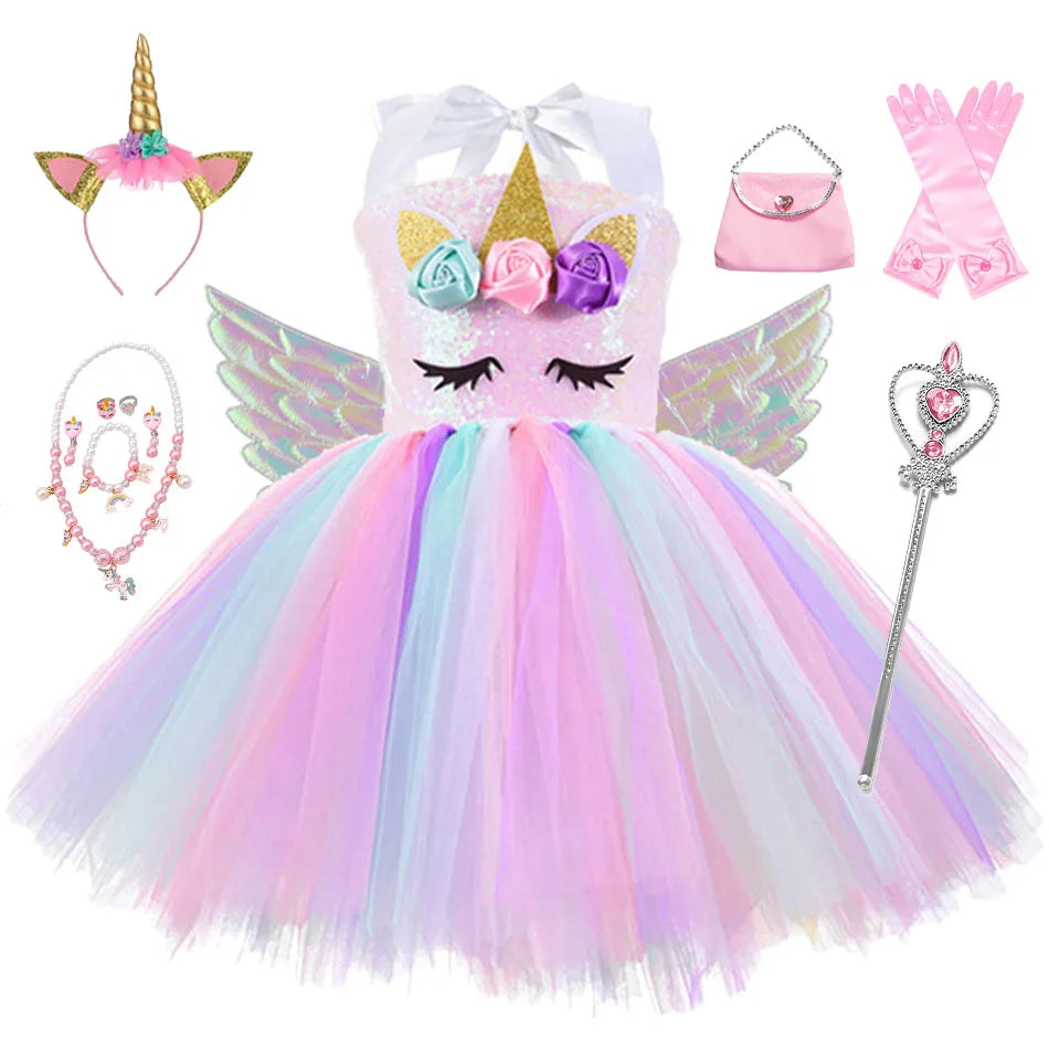 Girls Unicorn Outfit