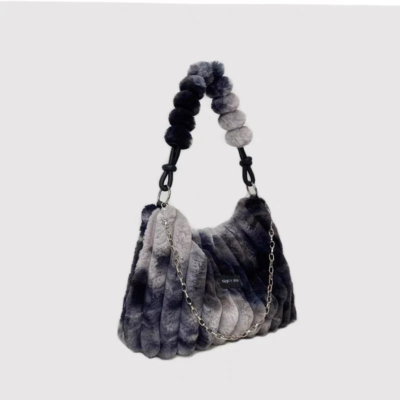 Blur Plush Handbag