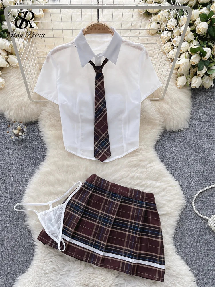 Plaid Uniform Set