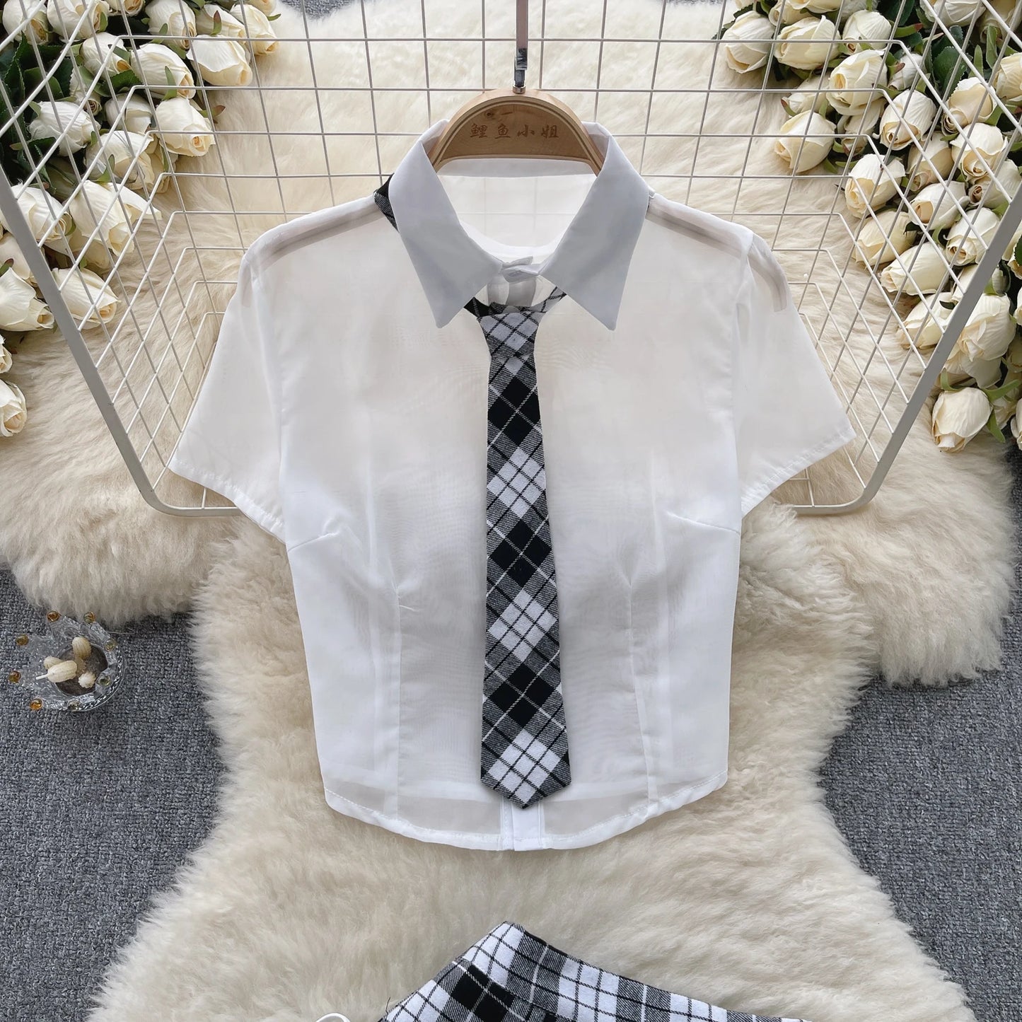 Plaid Uniform Set