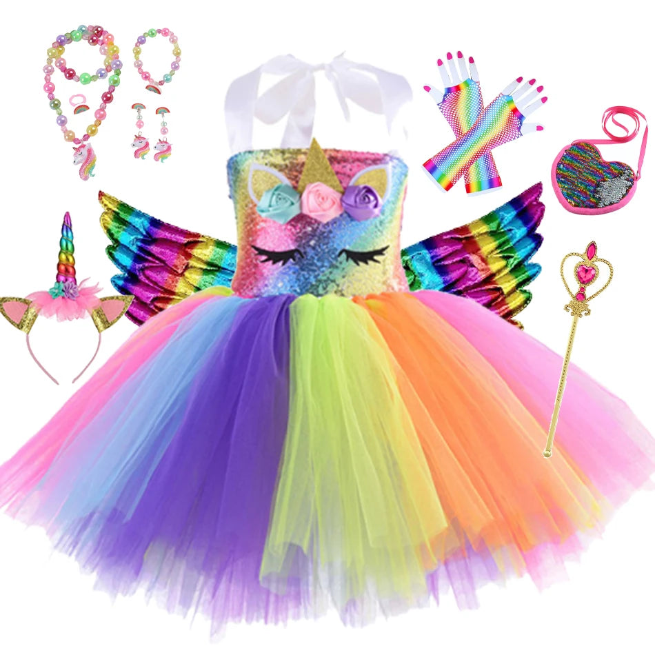 Girls Unicorn Outfit