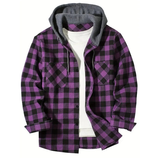 Plaid Hood Shirt