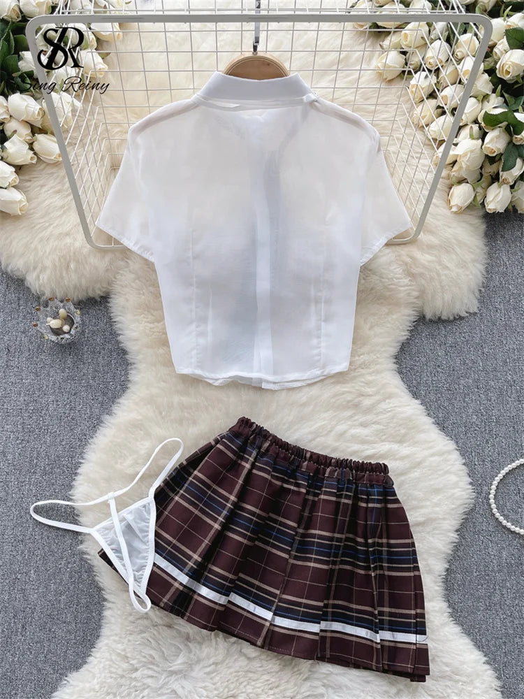 Plaid Uniform Set