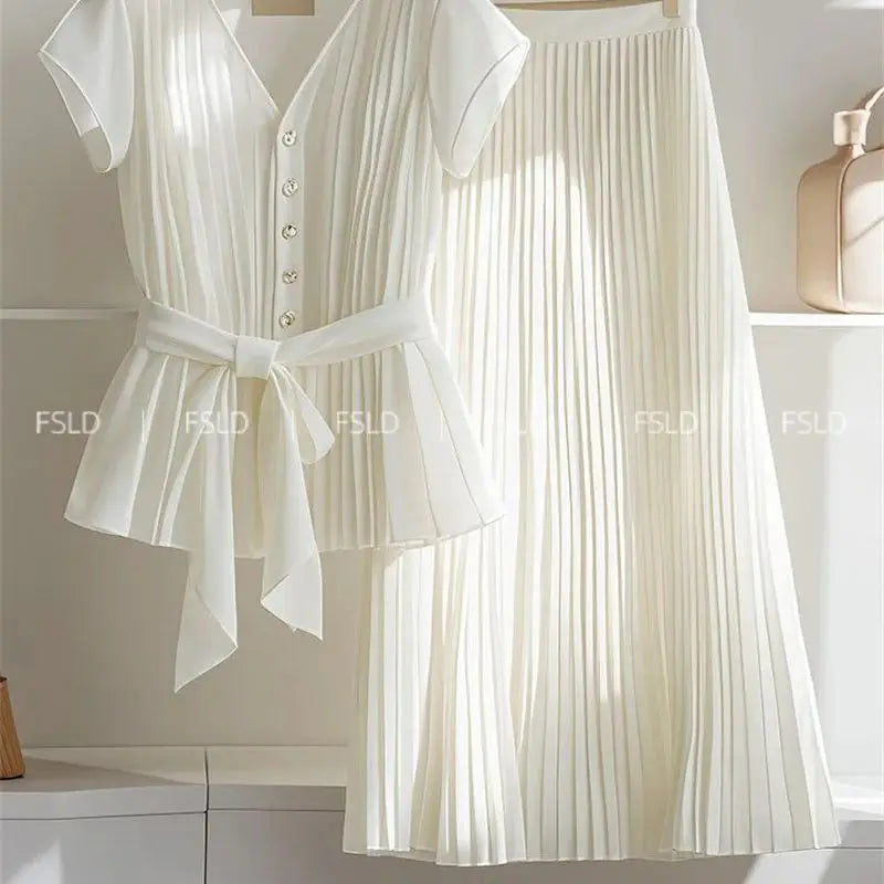 Soft Feminine Blouse Set