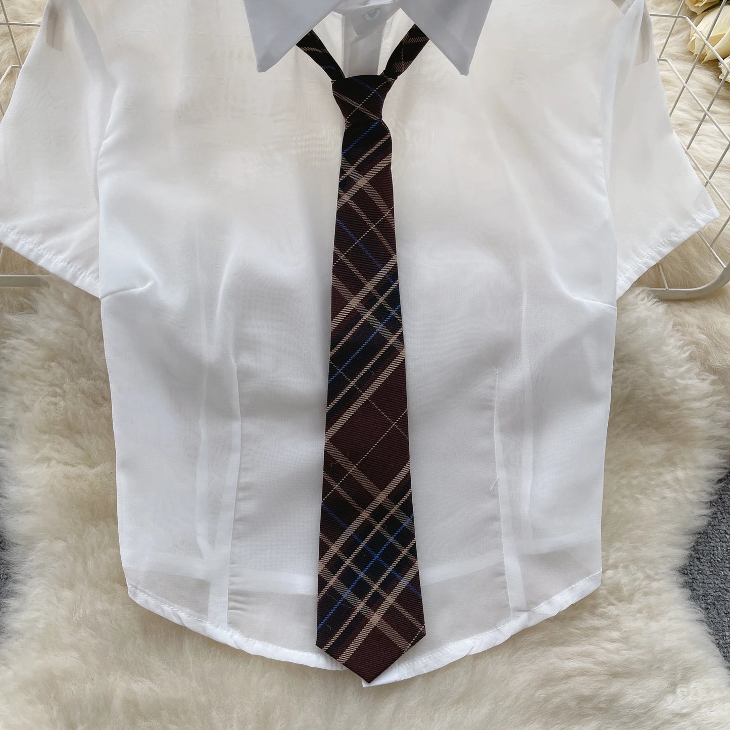 Plaid Uniform Set