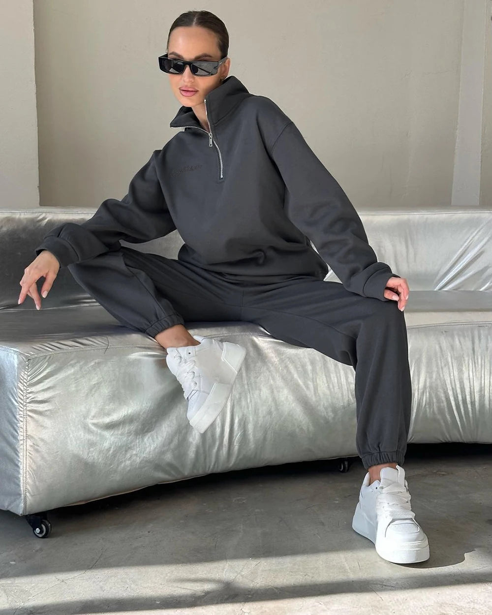 Cotton Zipper Tracksuit