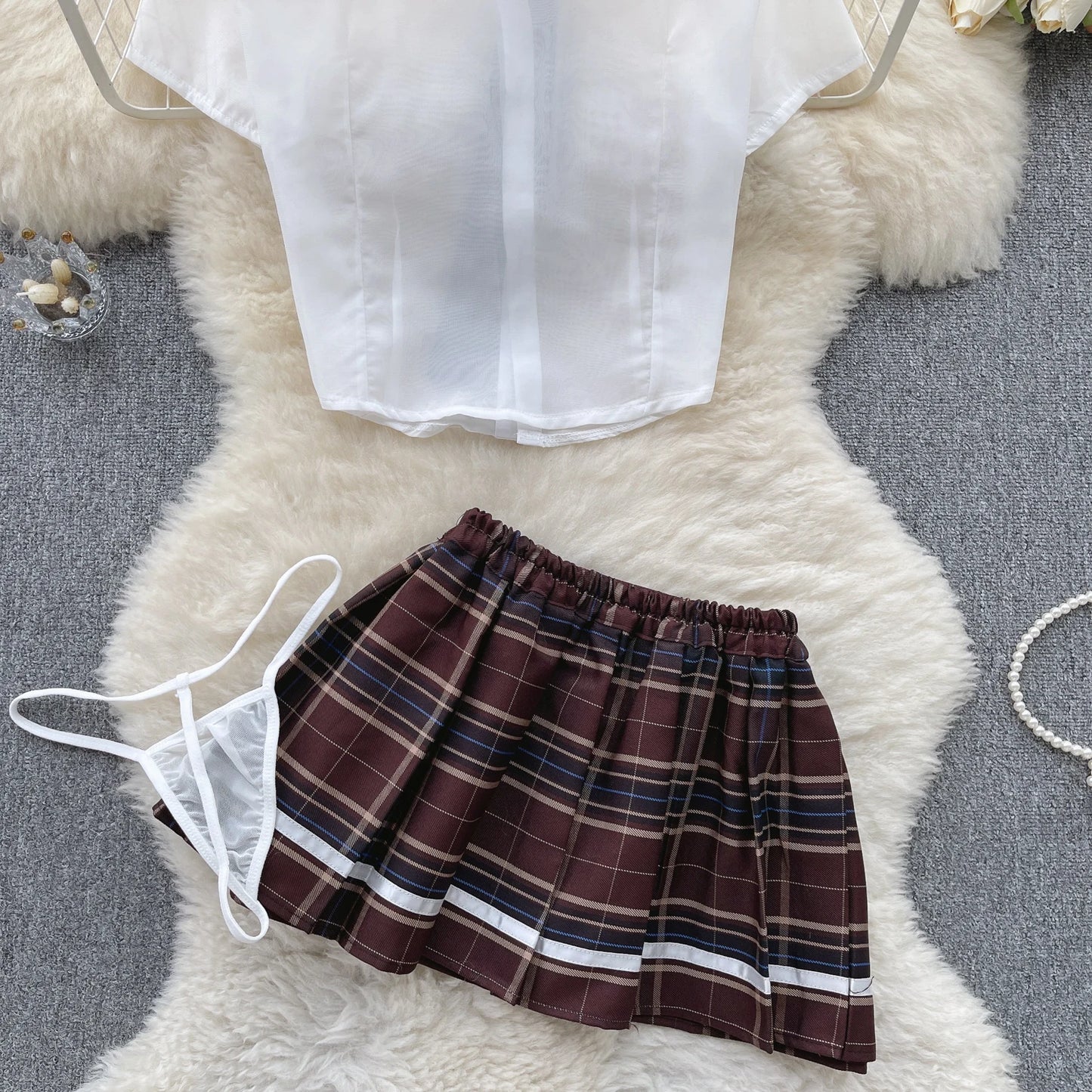 Plaid Uniform Set